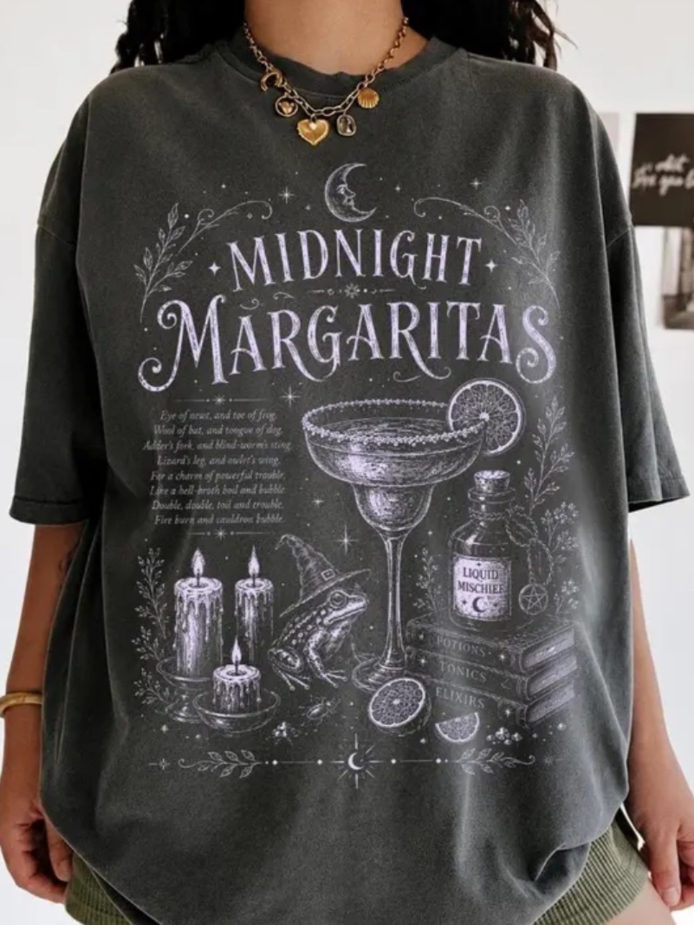 Comfort Colors Midnight Margaritas Graphic Tee - Pepper